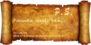 Passeka Sudárka névjegykártya
